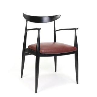 Italian style vintage chair with armrests