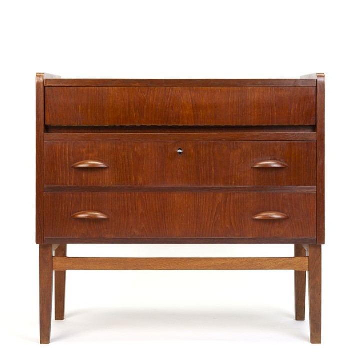 Danish vintage chest of drawers and dressing table in one
