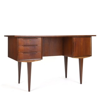 Danish teak vintage sixties desk