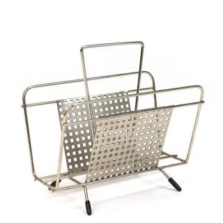 Vintage brievenhouder metaal kleurig