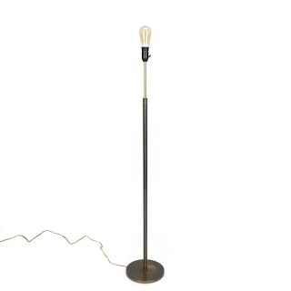 Minimalist brass standing vintage floor lamp