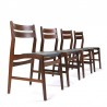 Set van 4 vintage stoel model 77 uit de Boltinge Stolefabrik