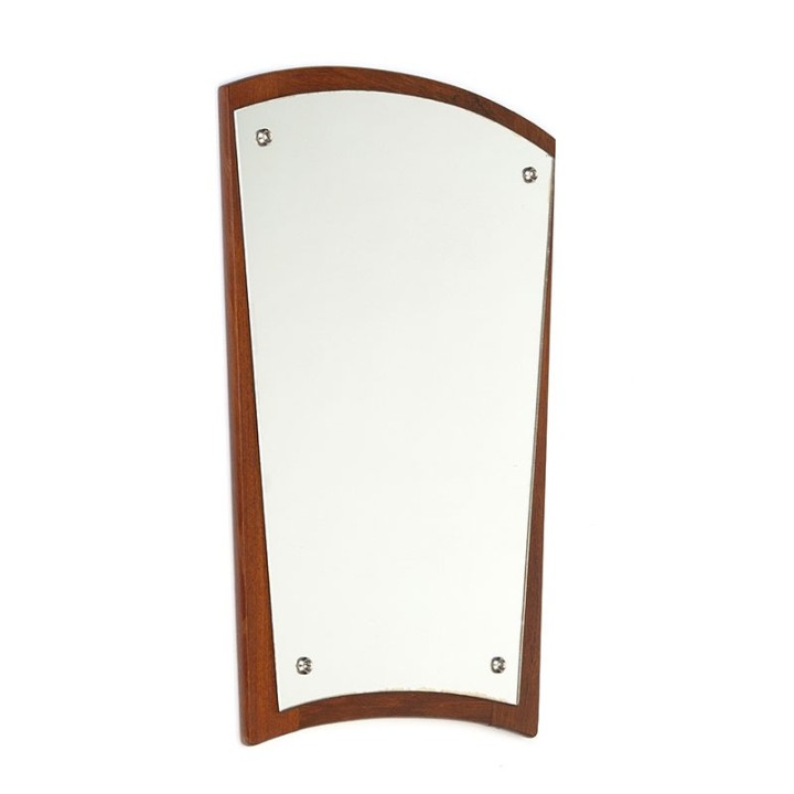 Small model Danish vintage mirror in teak