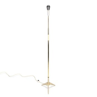 Vintage staande jaren vijftig vloerlamp op 3 poot