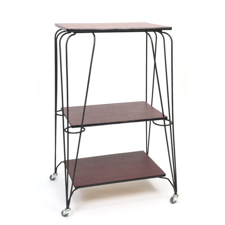 Vintage metal fifties rack / cart