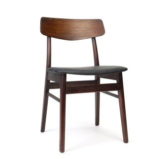 Danish vintage dining table chair with teak frame