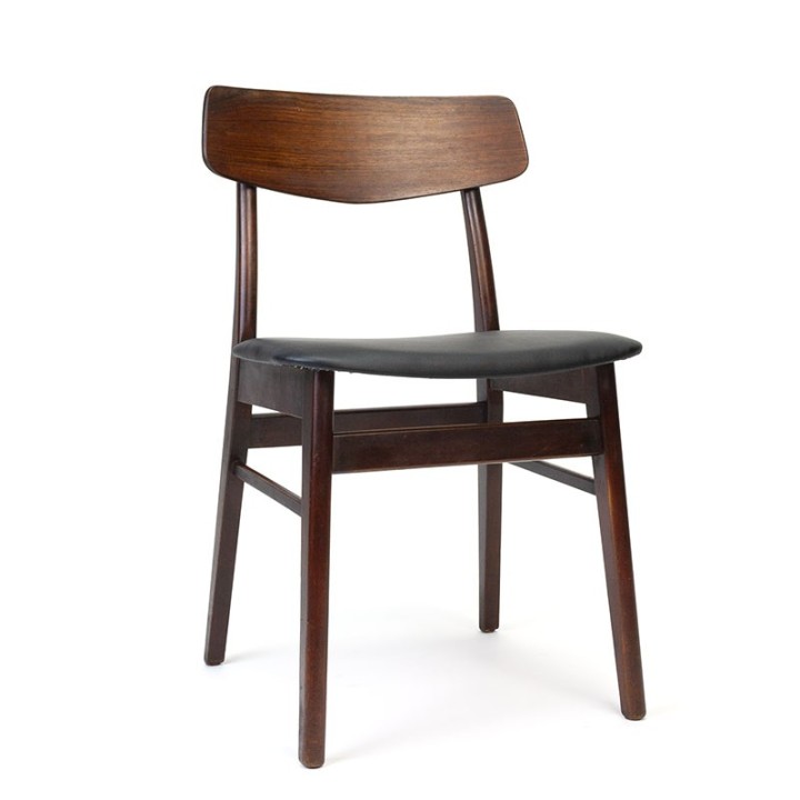 Danish vintage dining table chair with teak frame