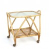 Vintage rattan tea trolley from the fifties/ sixties