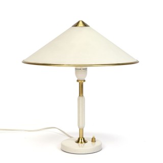 Danish vintage sixties table lamp with brass detail