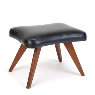 Zestiger jaren vintage Deense ottoman of poef