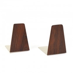 Set of 2 vintage bookends in rosewood