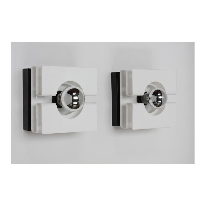 Set of 2 plexiglass wall sconces - Retro Studio