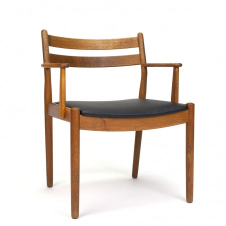 Oak vintage FDB armchair design Poul Volther