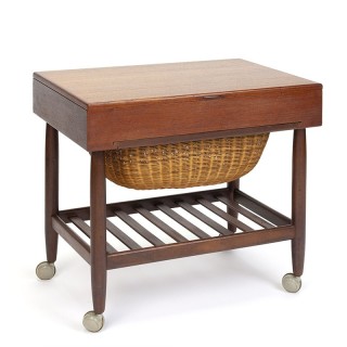 Danish vintage design sewing box design Ejvind A. Johansson