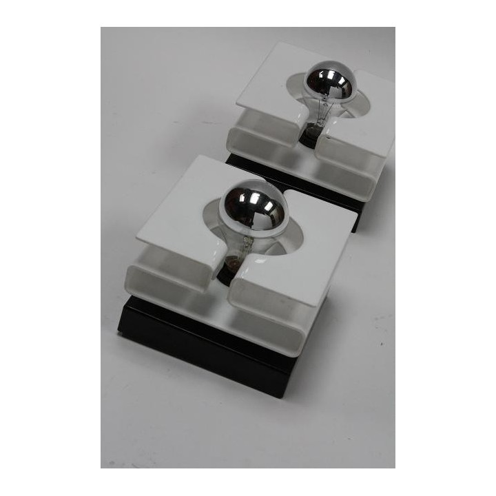 Set of 2 plexiglass wall sconces - Retro Studio