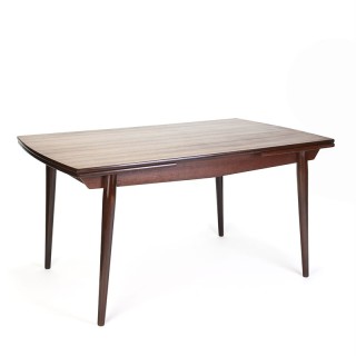 Deense teakhouten vintage uitschuifbare eettafel