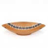 Brown colored vintage earthenware bowl