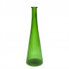Tall model vintage green glass vase