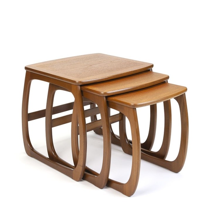 Teak vintage nesting tables by Nathan Furniture