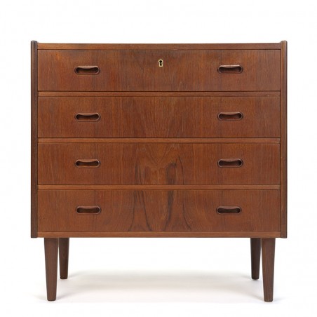 Danish teak vintage chest of drawers with 4 drawers