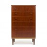 Teak Poul Volther design vintage Danish chest of drawers