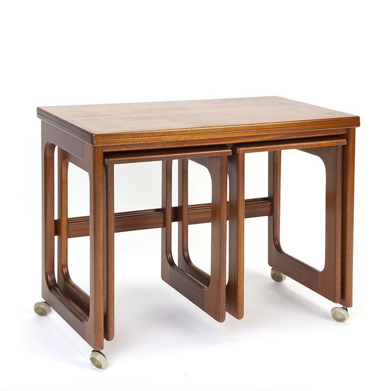 Vintage teak folding side table from McIntosh