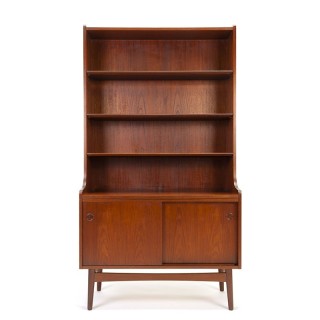 Vintage Deense boekenkast ontwerp Johannes Sorth