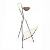 Fifties vintage newspaper rack with ashtray