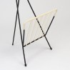 Fifties vintage newspaper rack with ashtray