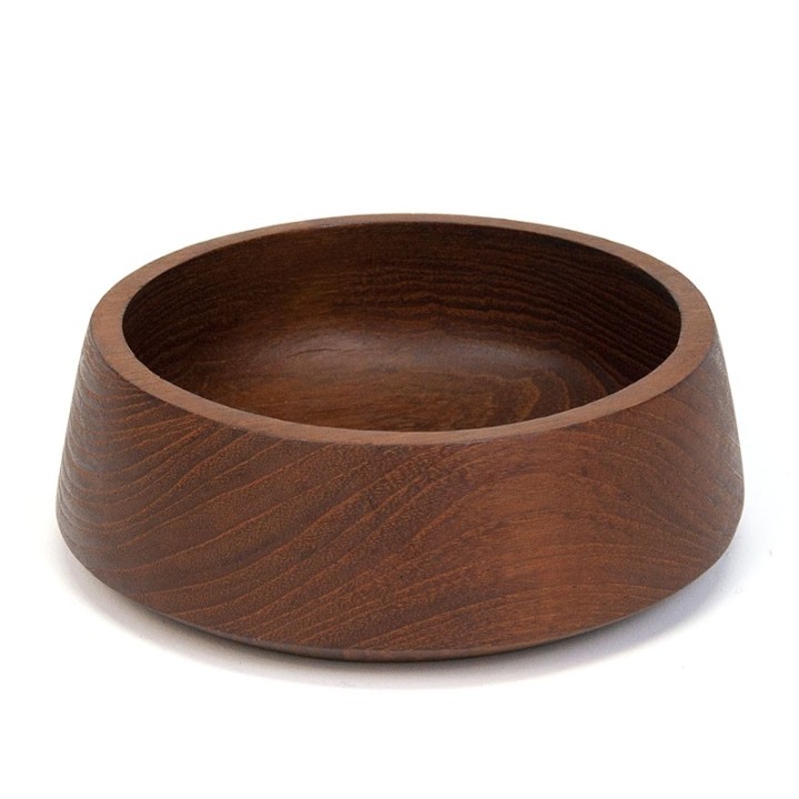 Small dark teak vintage bowl