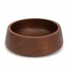 Small dark teak vintage bowl