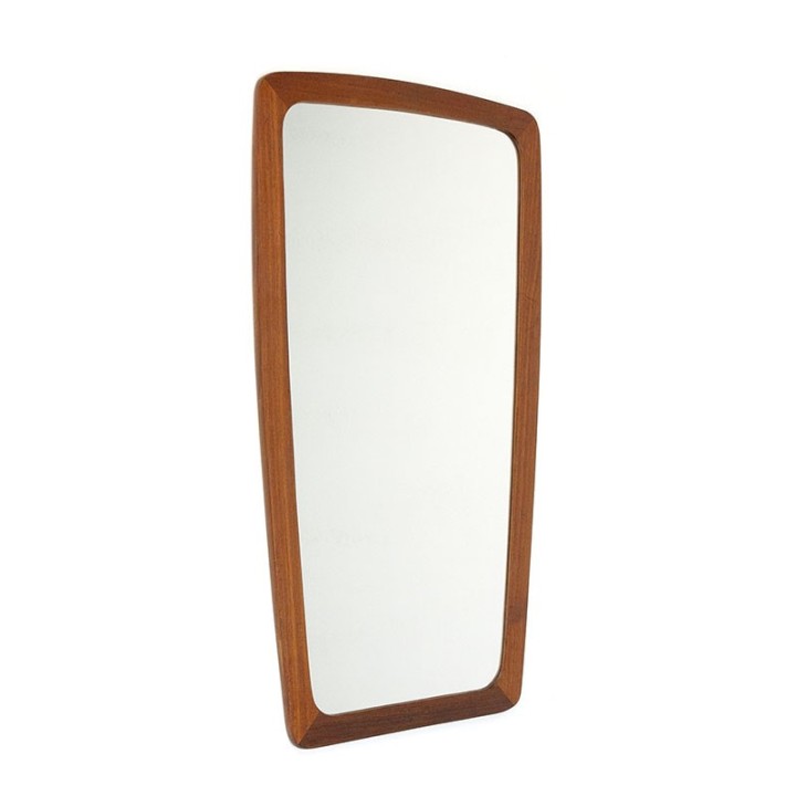 Danish vintage mirror with teak edge