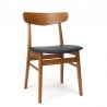 Teakhouten vintage stoel merk Findahl's