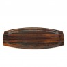 Oval model vintage rosewood tray