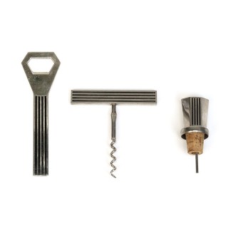 Vintage Art Deco style wine opener set