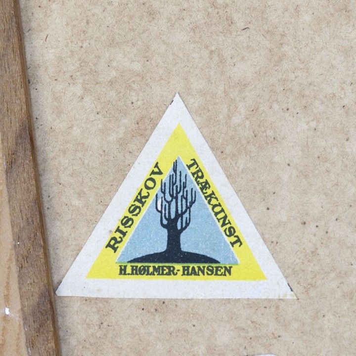 Deense vintage spiegel van H. Hølmer-Hansen