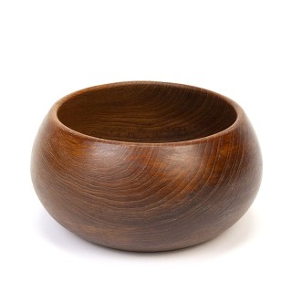 Large vintage Danish teak salad bowl