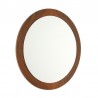 Danish teak vintage round mirror
