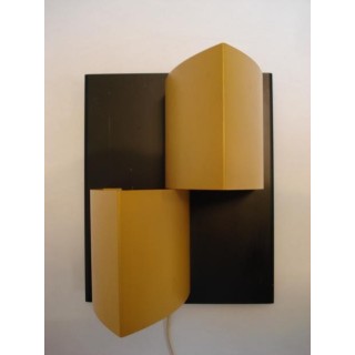 Anvia wall lamp black/yellow - Retro Studio