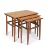 Set of nesting tables vintage Danish design