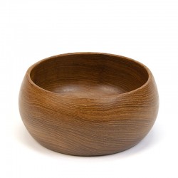Small model vintage teak bowl round