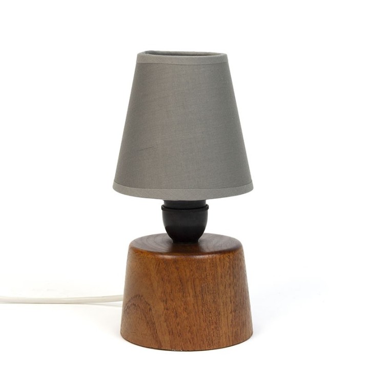 Danish small model vintage table lamp with clamp cap