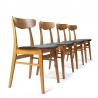 Set of Danish vintage Farstrup dining table chairs