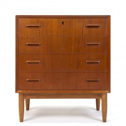 Danish vintage model dresser with 4 drawers