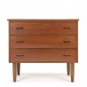 Teak chest of drawers vintage model with 3 drawers