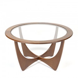 Gplan Astro model vintage coffee table with teak frame