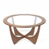 Gplan Astro model vintage coffee table with teak frame