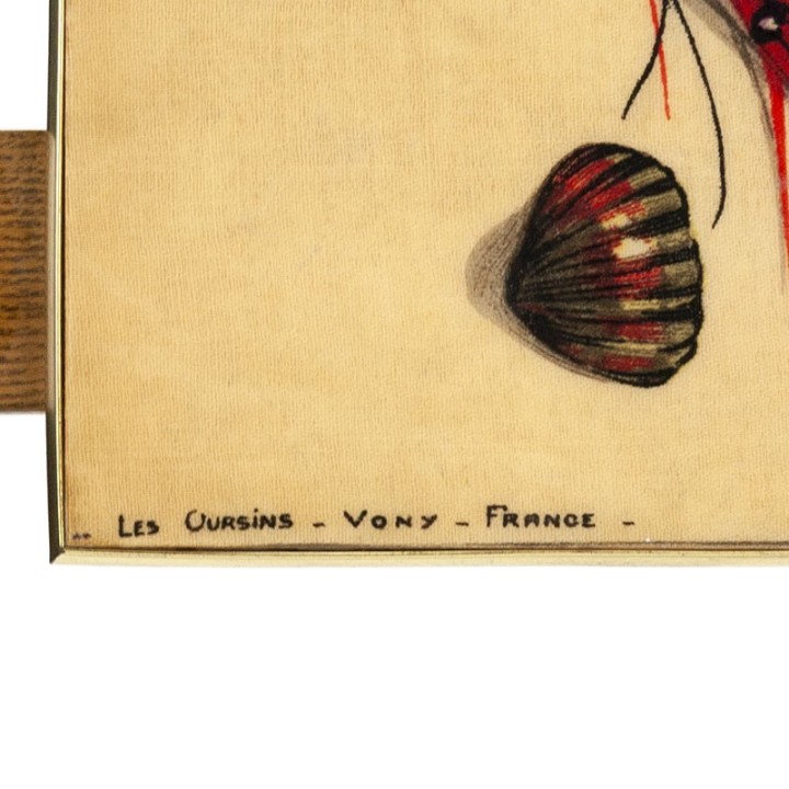 Vintage staande wandkapstok uit de vijftiger jaren