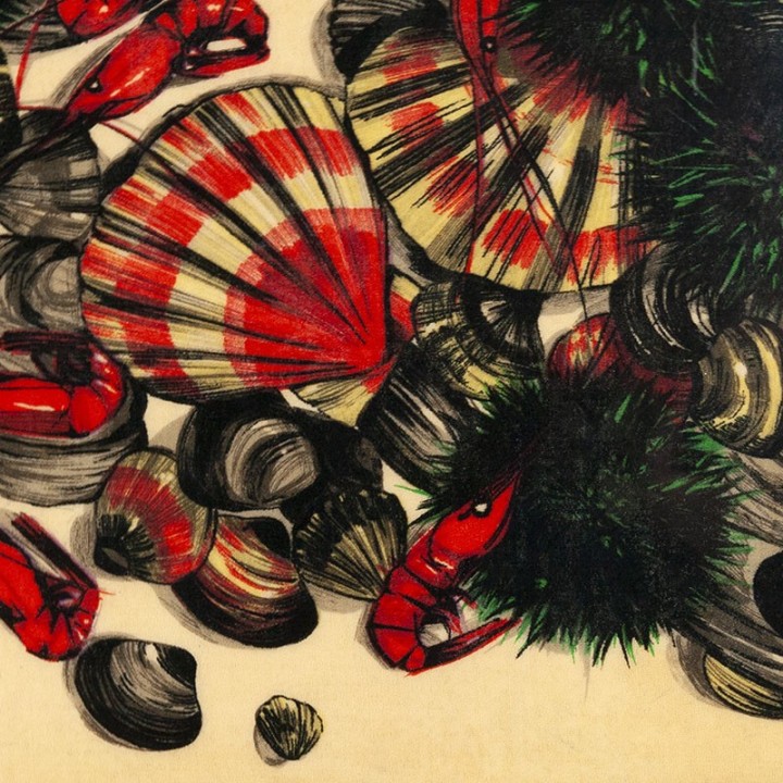 Vintage standing wall coat rack from the fifties