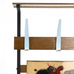 Vintage standing wall coat rack from the fifties